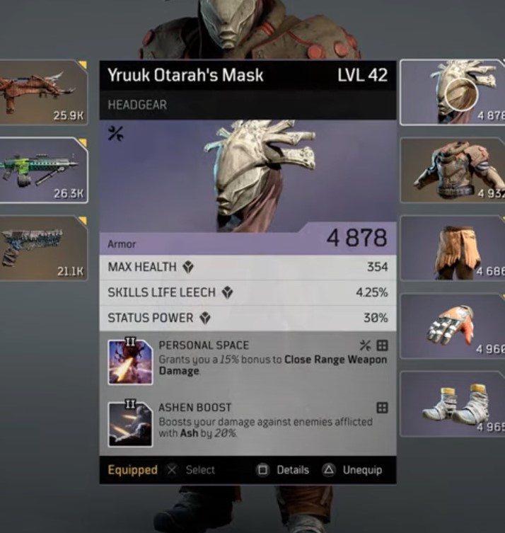 Skill and Weapon Leech in Outriders
