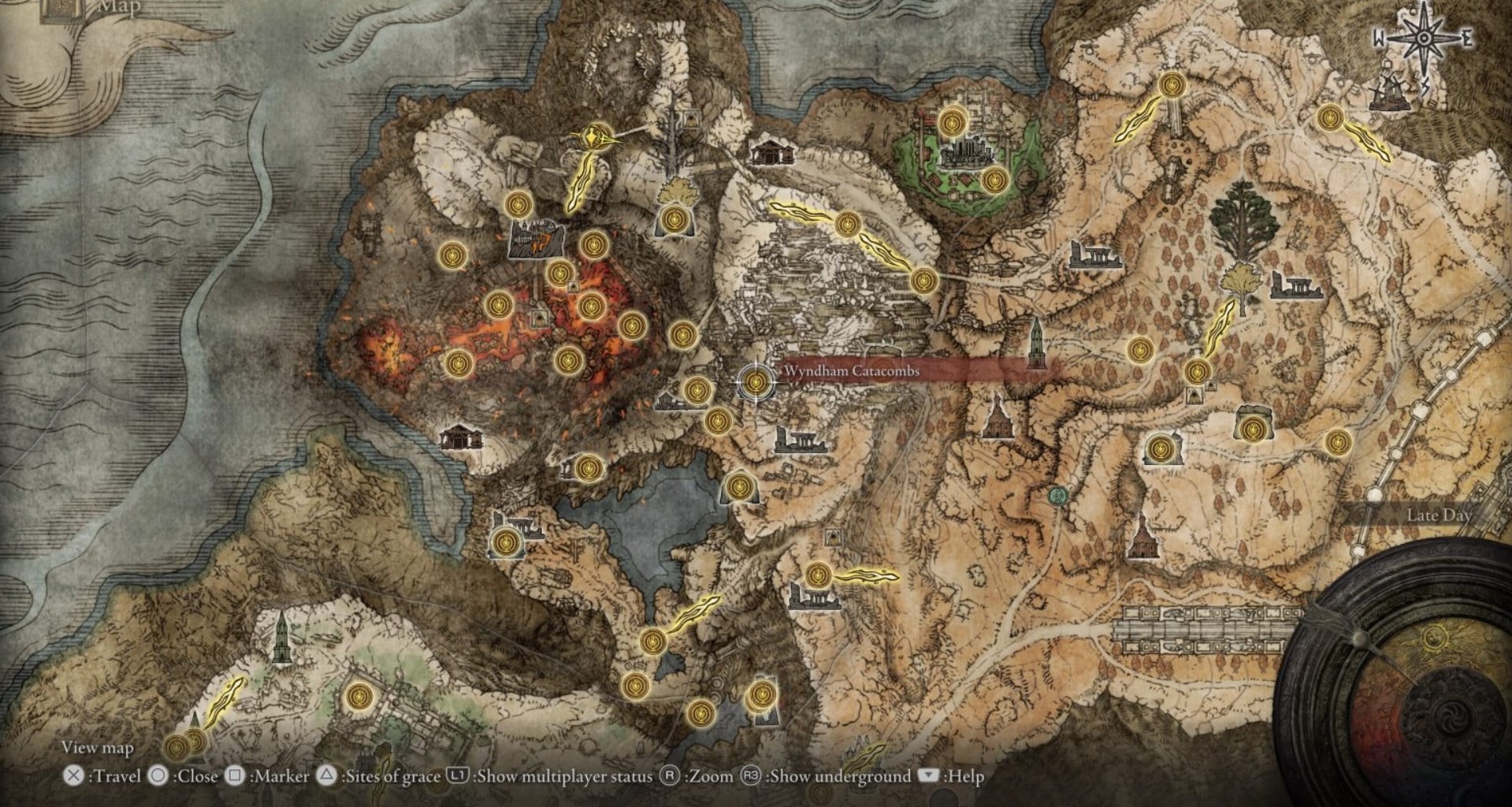 wyndham catacombs map image