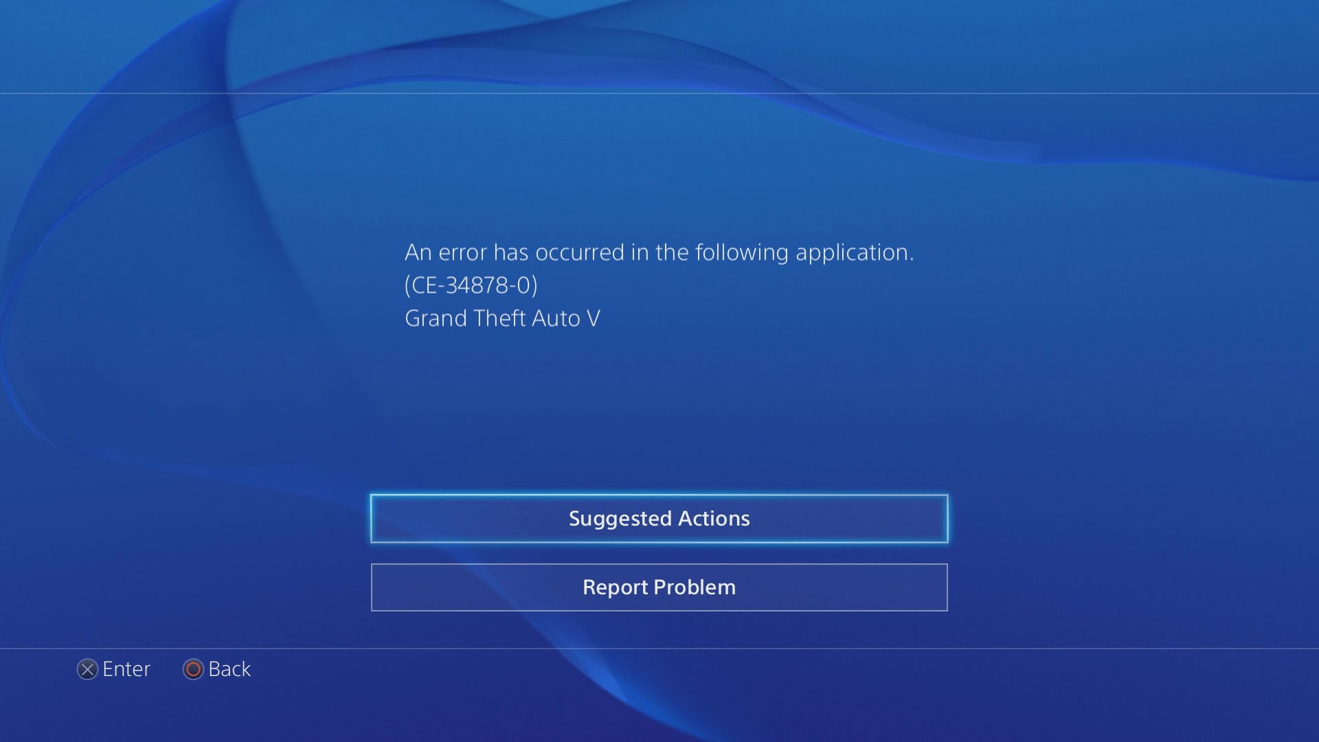 PS4 common errors