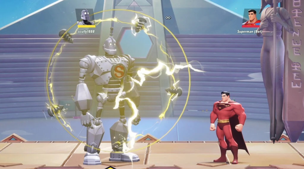 Iron Giant Multiversus: Bolt Friends Ability