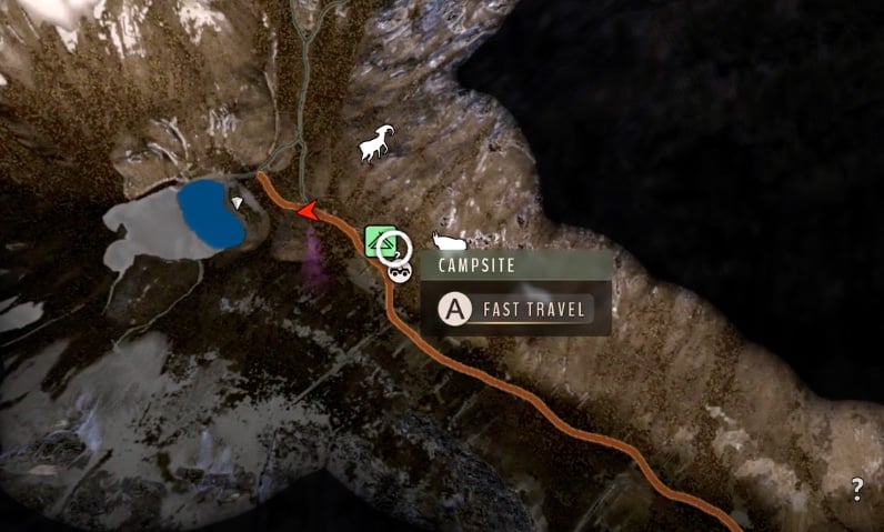 Way of The Hunter Campsite Location