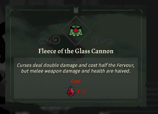 Cult of The Lamb Fleece of The Glass Cannon