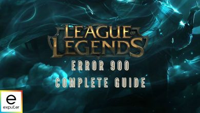 League of Legends error 900