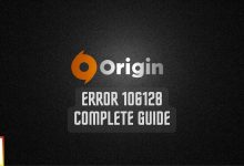Origin error 106128