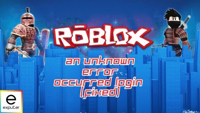 Roblox an unknown error occurred login