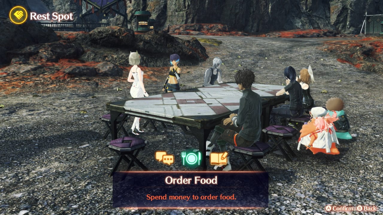 order food and note meal recipes in Xenoblade Chronicles 3