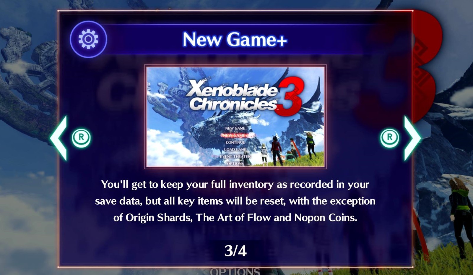 Xenoblade Chronicles 3 New Game plus