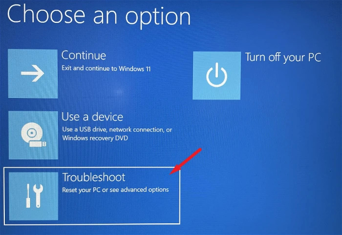 Windows 11 Troubleshoot