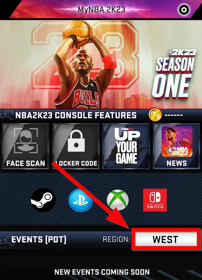 The NBA 2K23 app is not working.