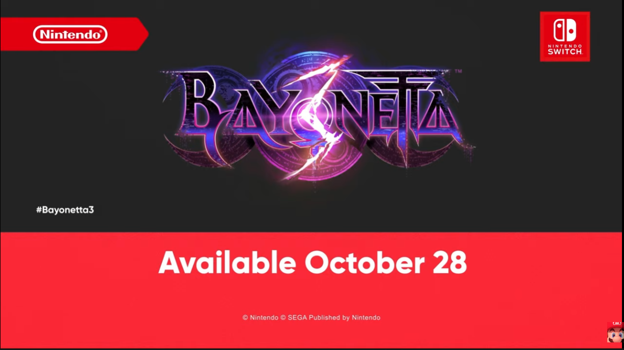 Bayonetta 3 set to release on October 28 for Switch