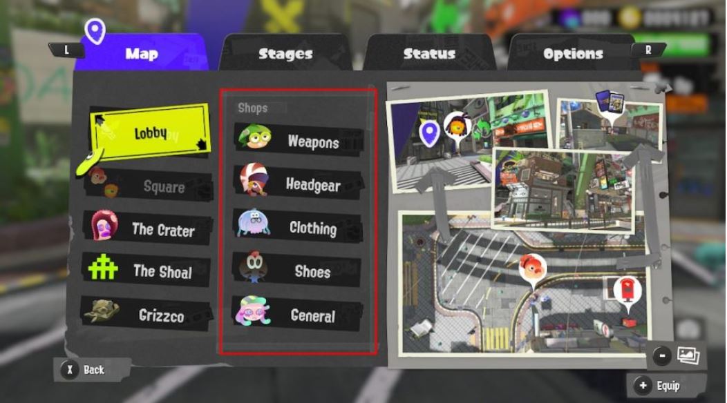 Changing character's clothes in Splatoon 3