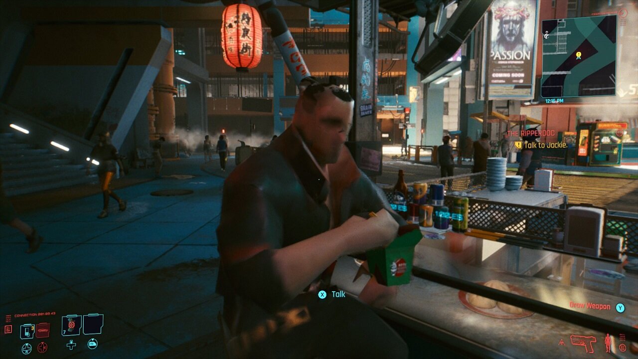 One of the several bugs in Cyberpunk 2077 at launch.