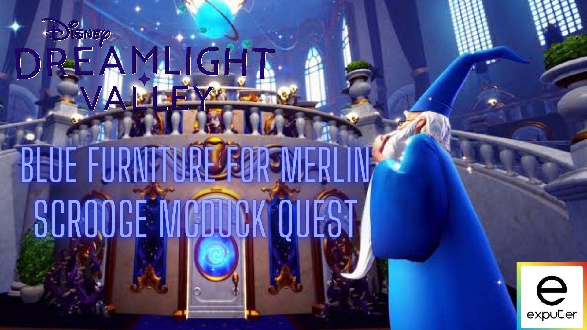 Blue Furniture For Merlin In Disney Dreamlight Valley