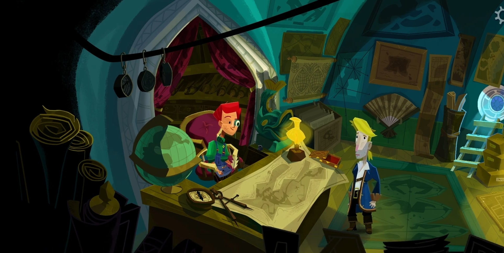talk to wally to find Bite Of Thousand Needles in Return To Monkey Island