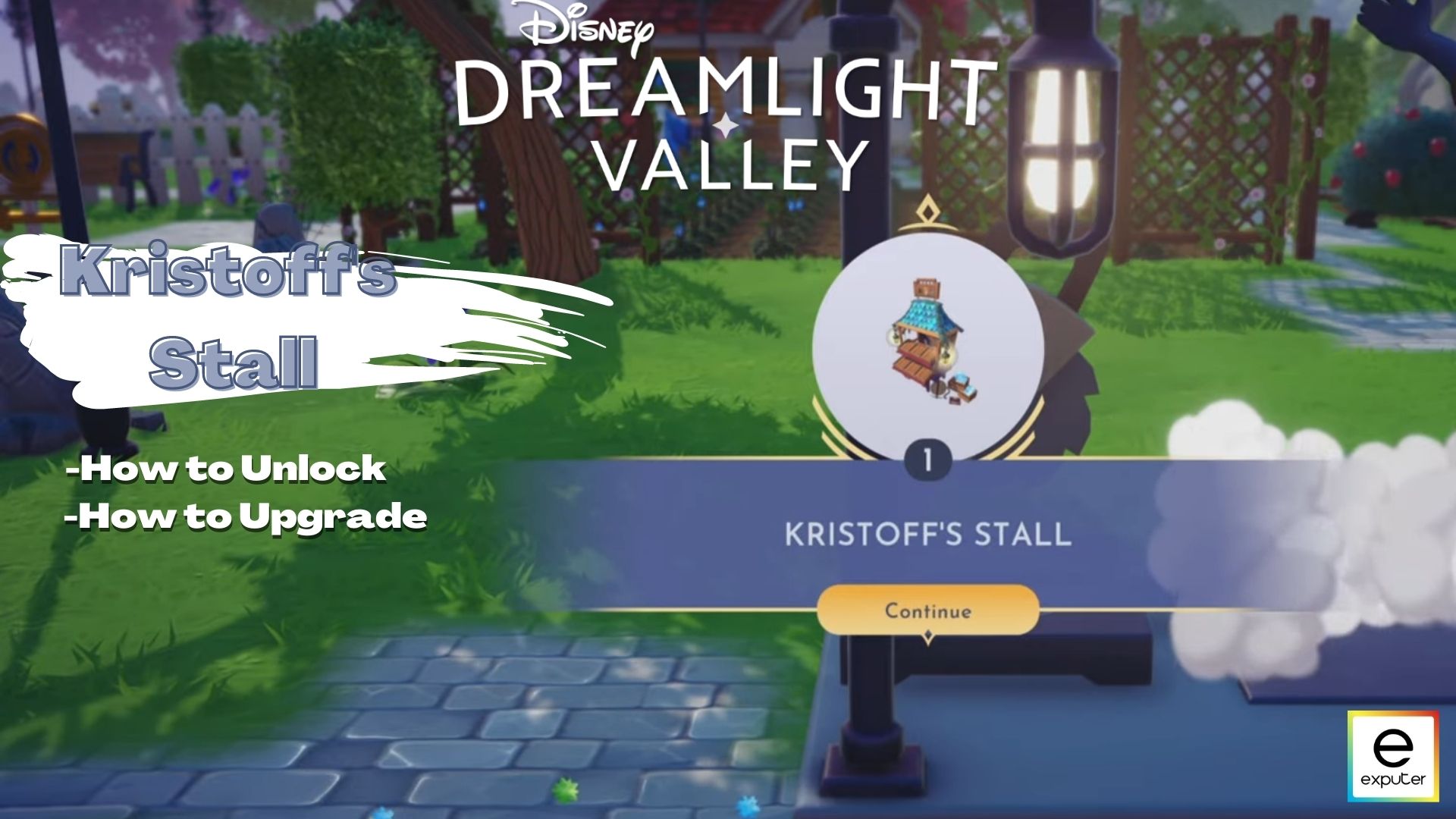 kristoff stall in Disney Dreamlight Valley.