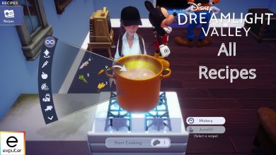All recipes in the disney dreamlight valley game