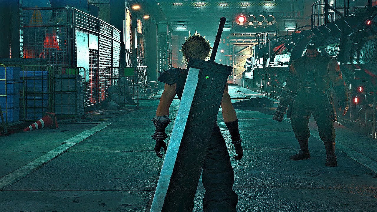 A look at Cloud from Final Fantasy 7 Remake.