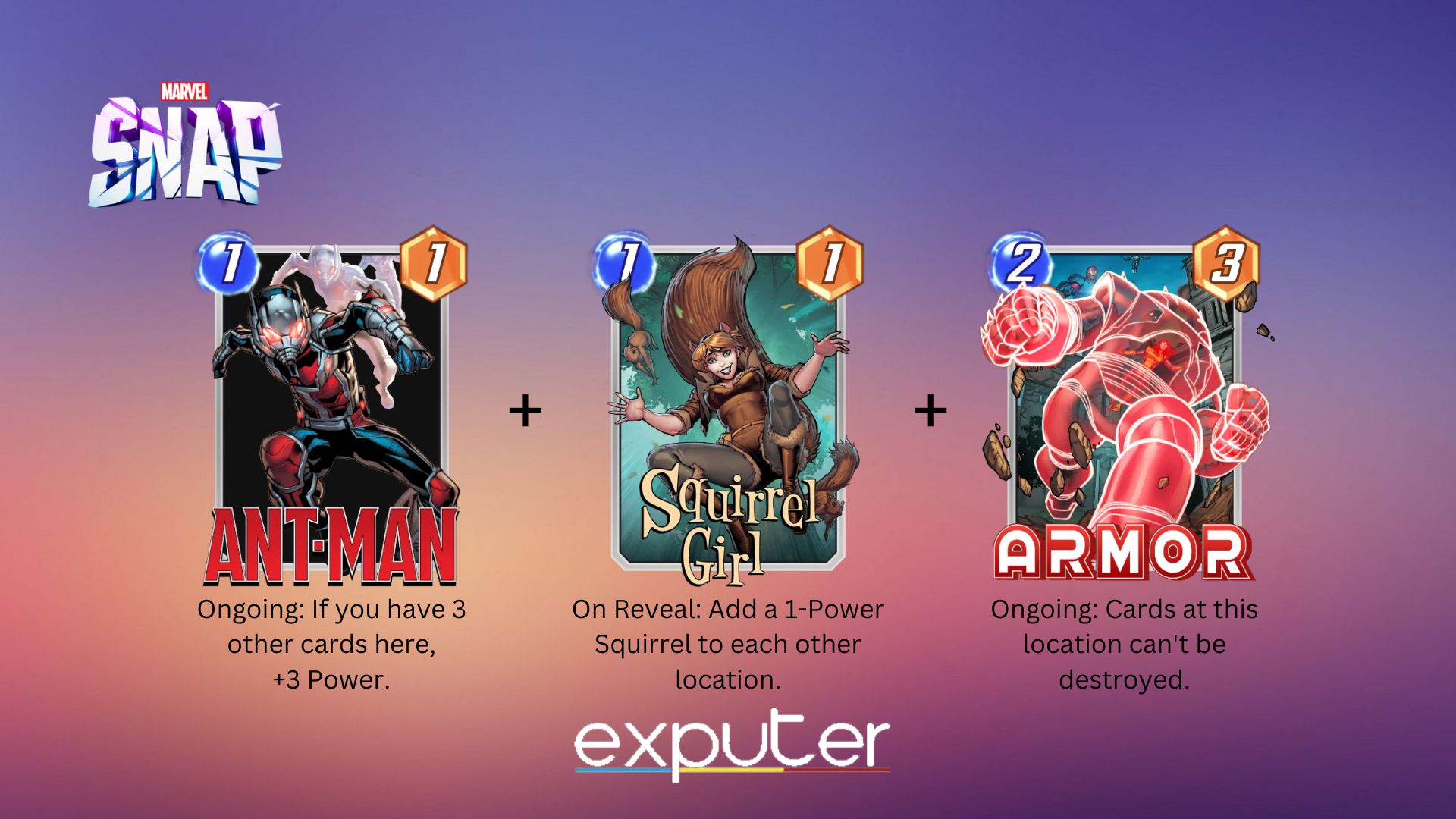 Card Combo with Ant-man in Marvel Snap.