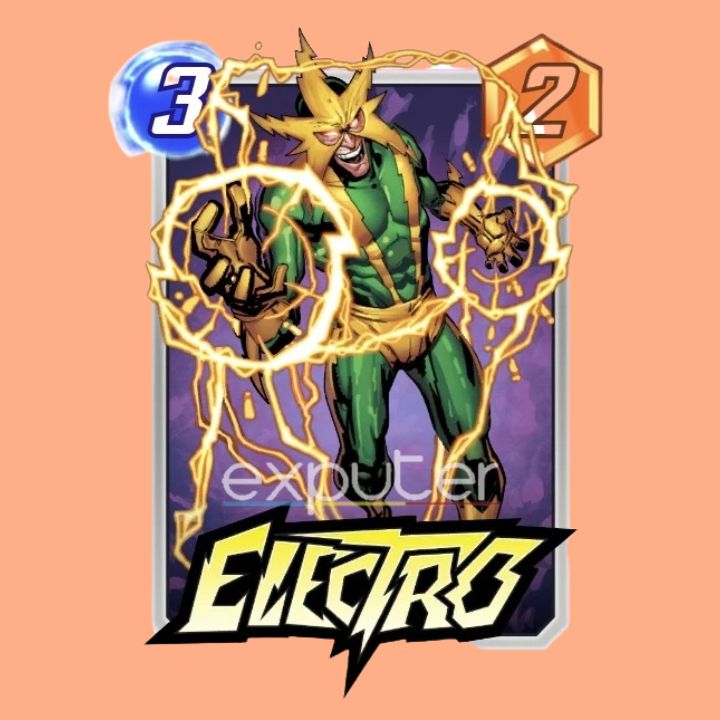 Electro Card with 3 Cost and 2 Power