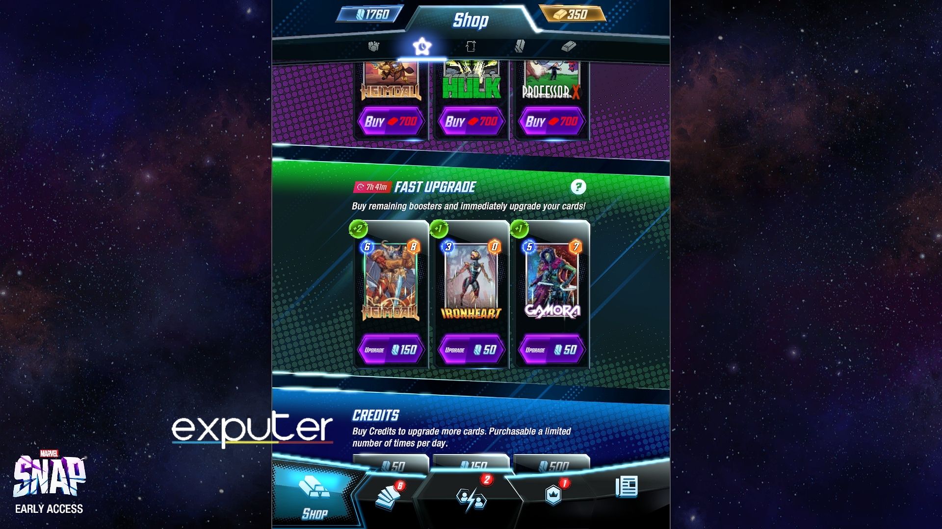 Fast upgrades to unlock cards in marvel snap.