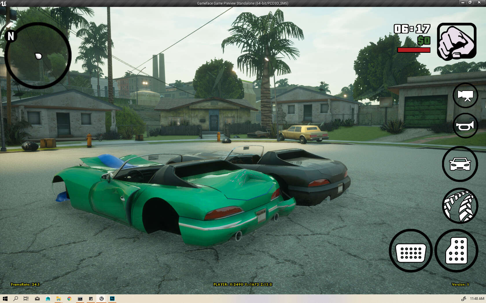 GTA: The Trilogy Premature Build Screenshot From GTA: San Andreas