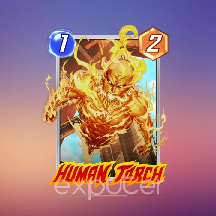card of Human Torch.