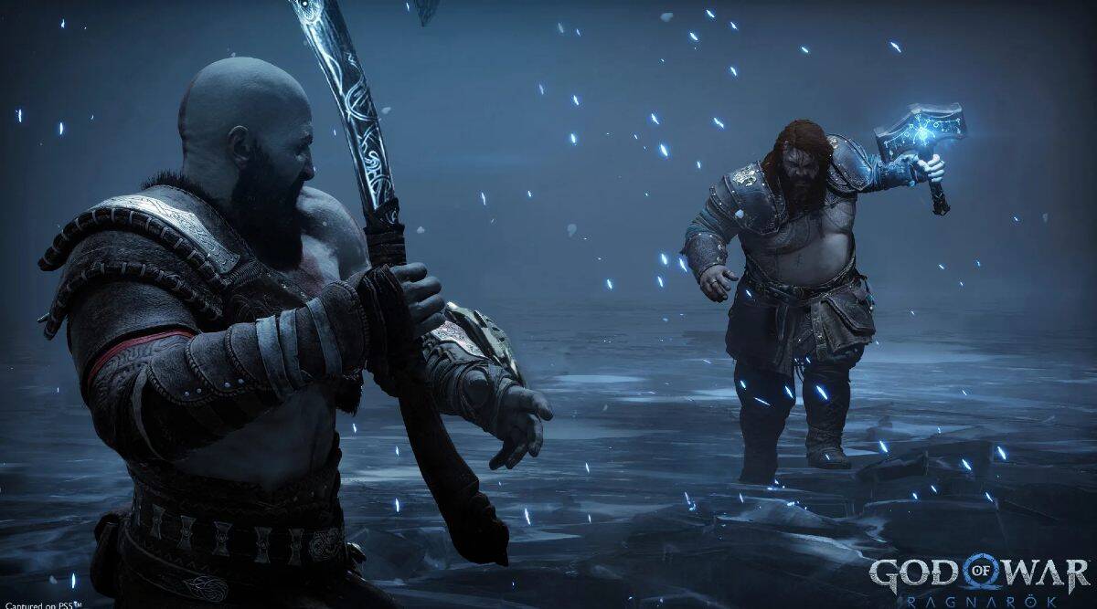 Kratos vs Thor in God of War Ragnarok