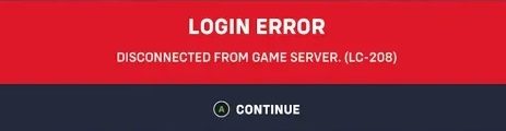 Overwatch 2 Error Code LC 208 Message
