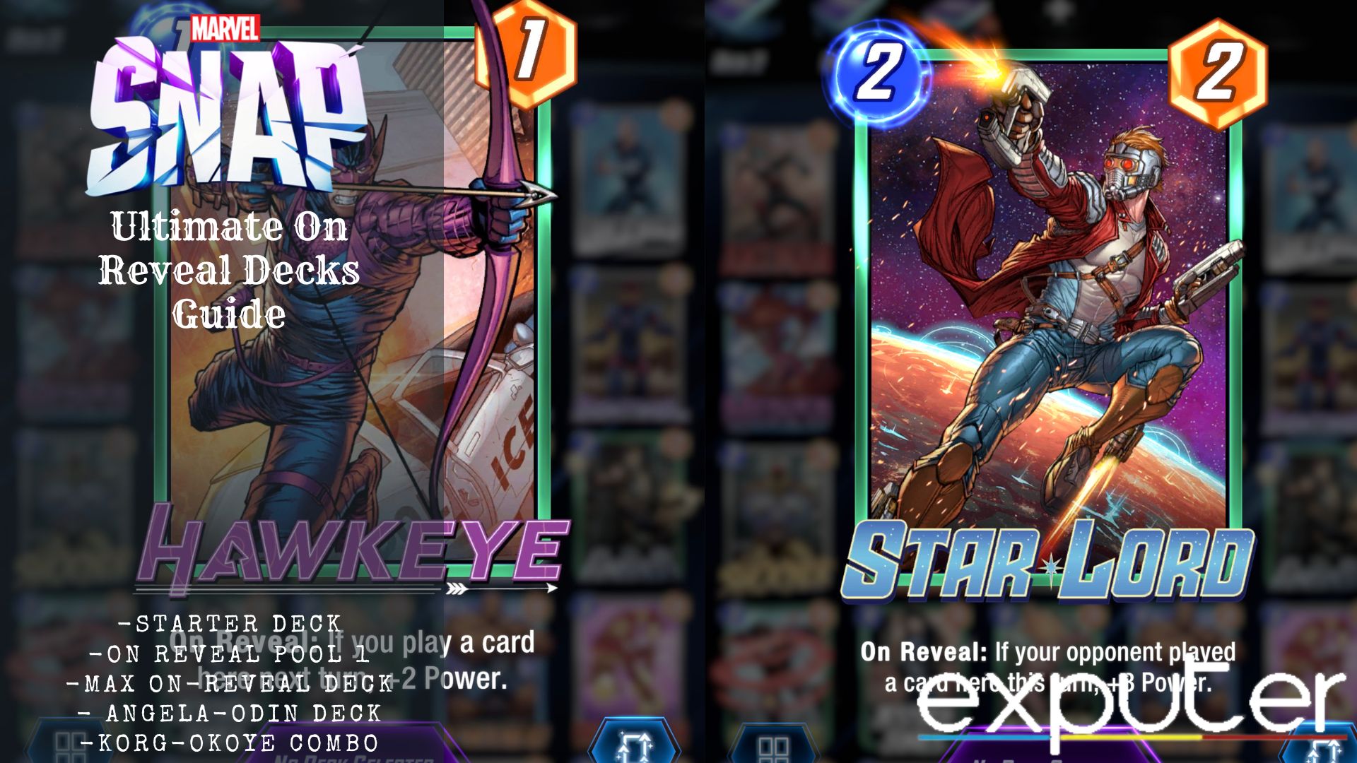 The Ultimate Marvel Snap On Reveal Decks