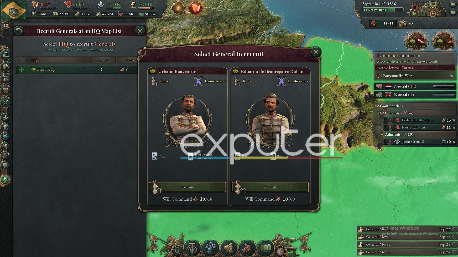 Victoria 3: How to Win a war with more generals