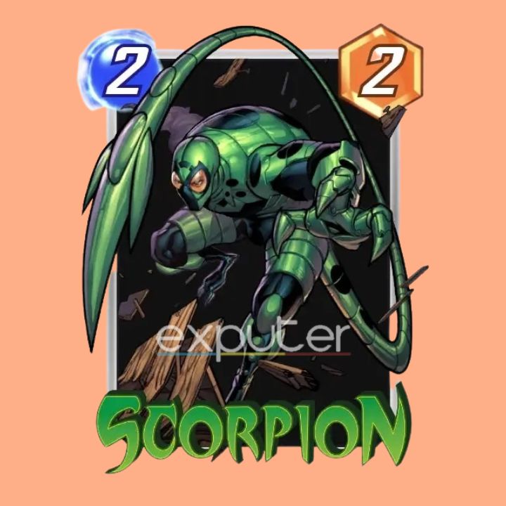 Scorpion Card with 2 Cost and 2 Power