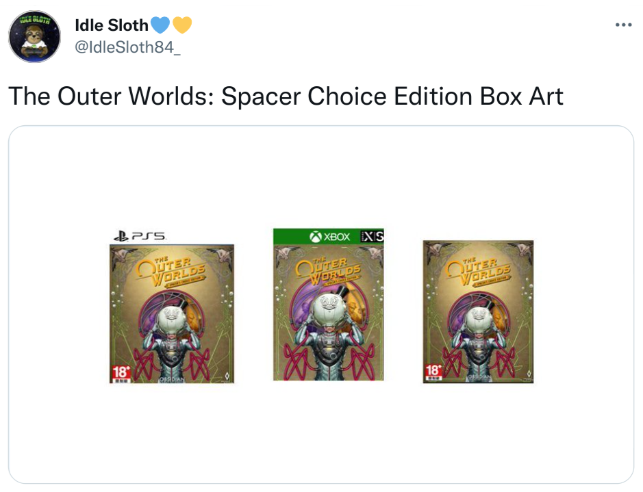 The Outer Worlds: Spacers Choice Edition Box Art