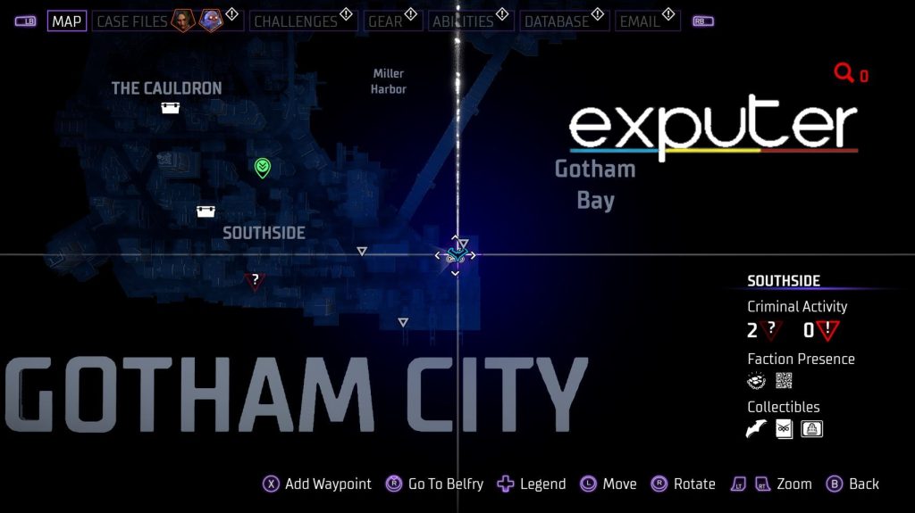 location of fifth trial in gotham knioghts batcycle 