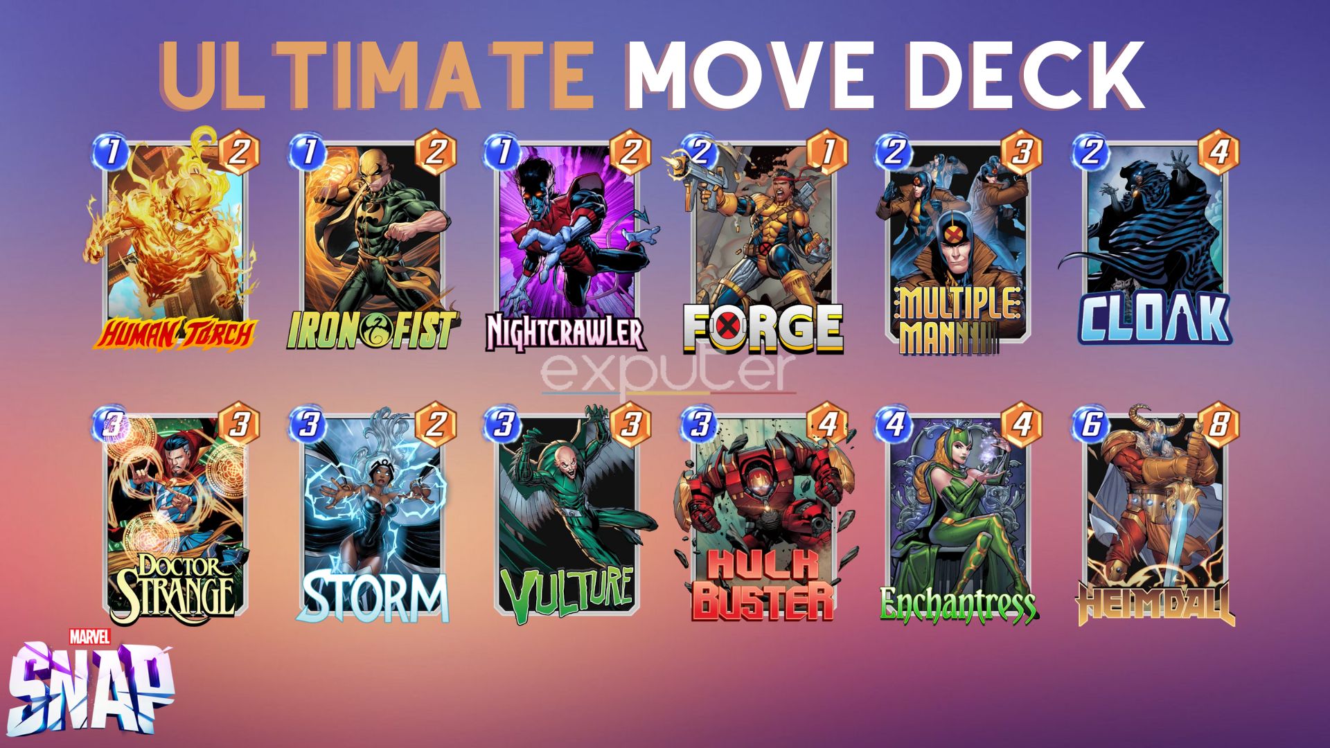 The Ultimate Move Deck in Marvel Snap.