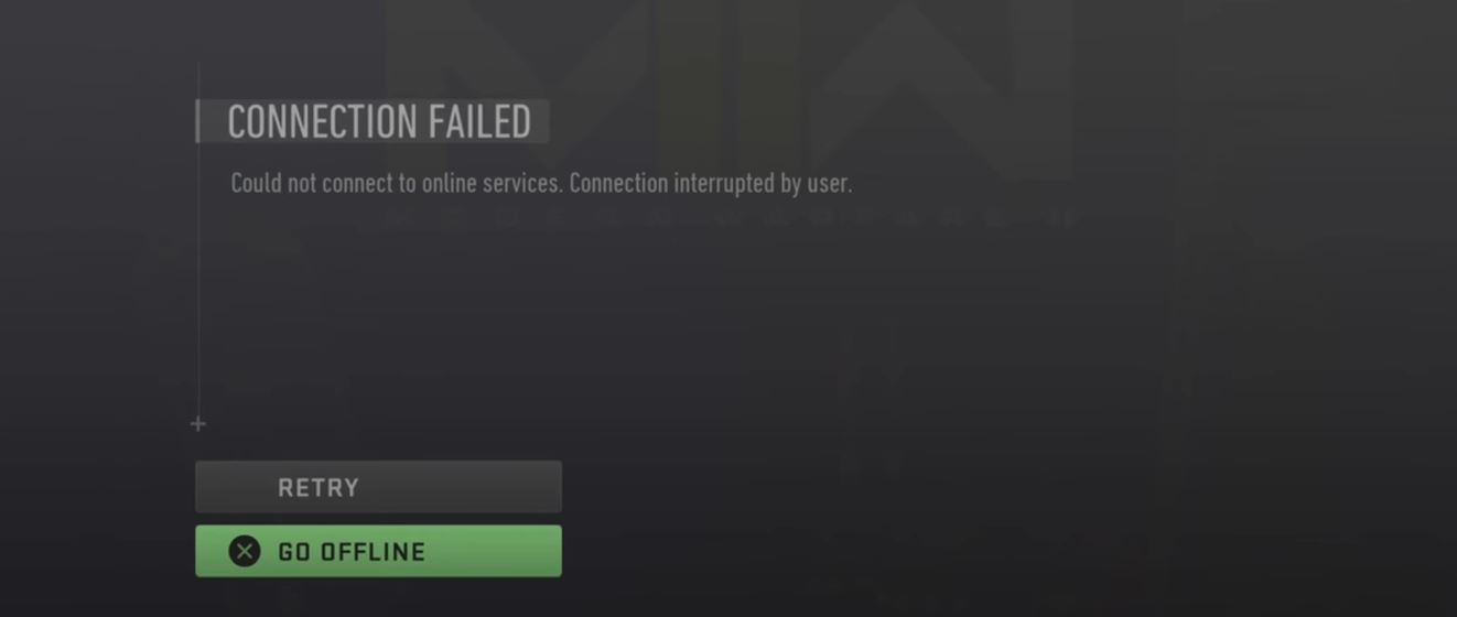 cancelling connection fix installing multiplater error