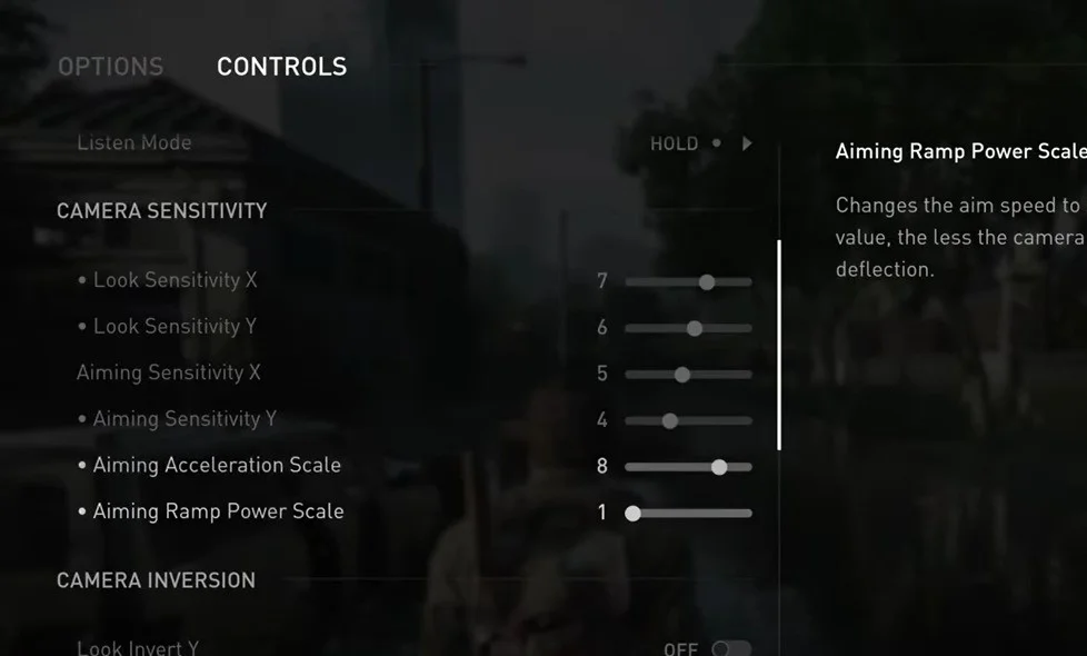 controller settings