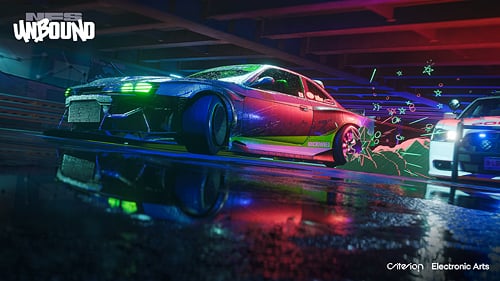 Need For Speed ​​Unbound Leaked race car image.