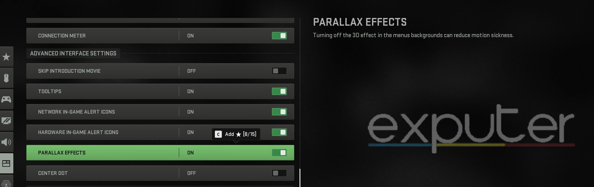 parallax effects cod mw2
