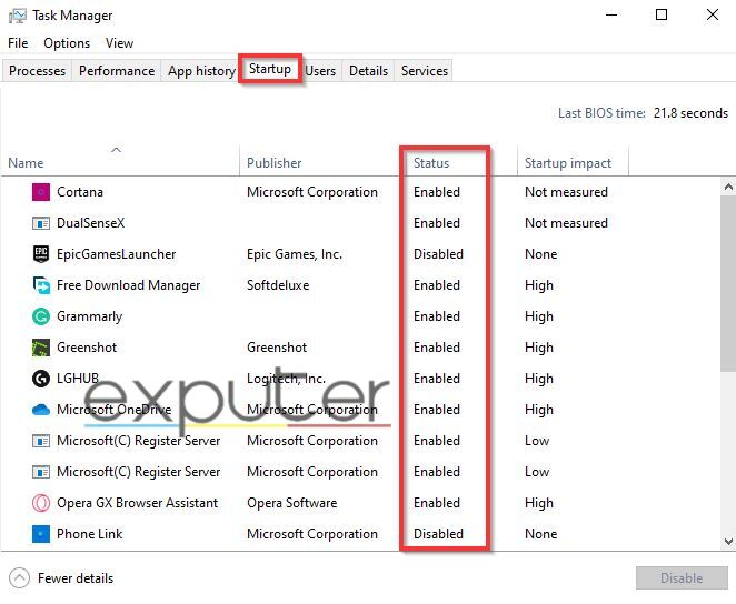 task manager Windows 10