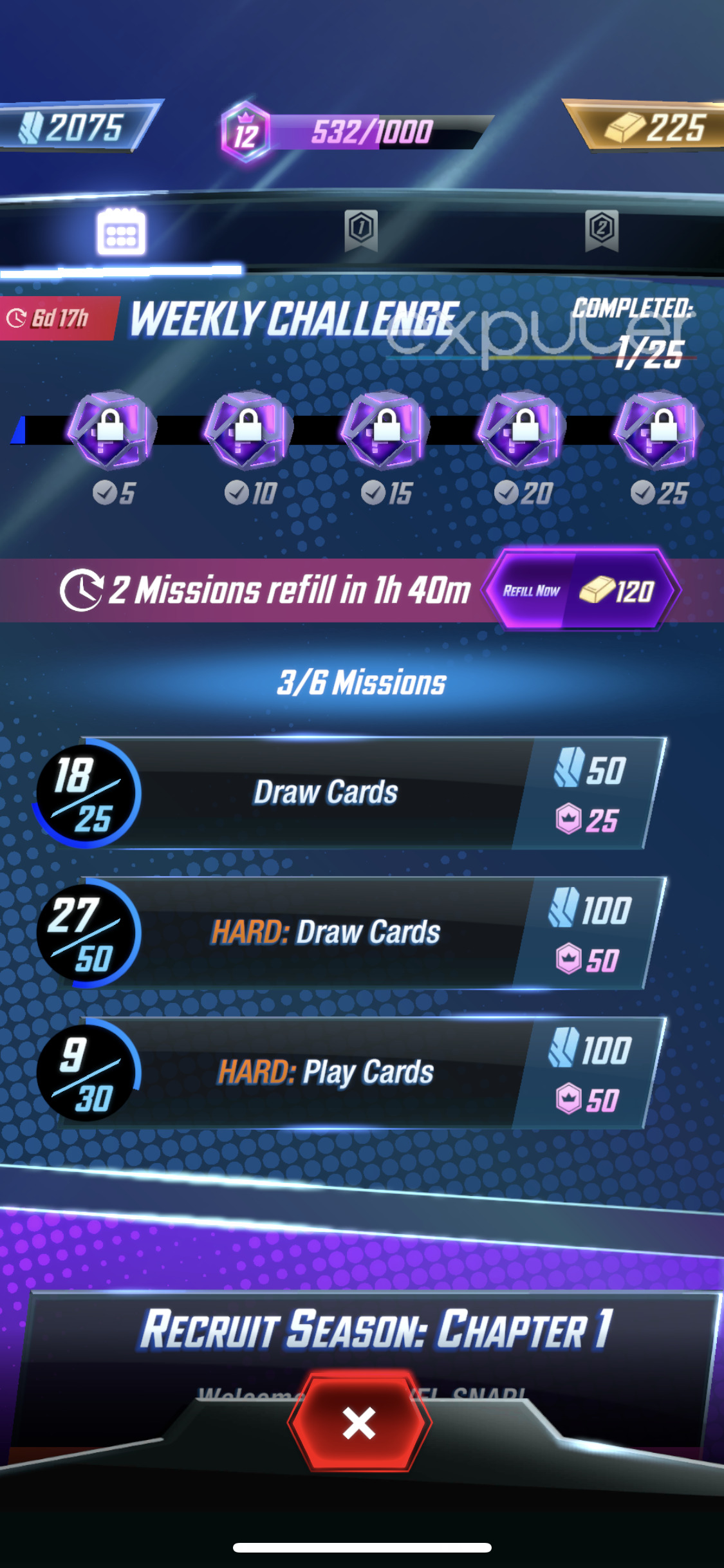 Marvel Snap Daily Missions