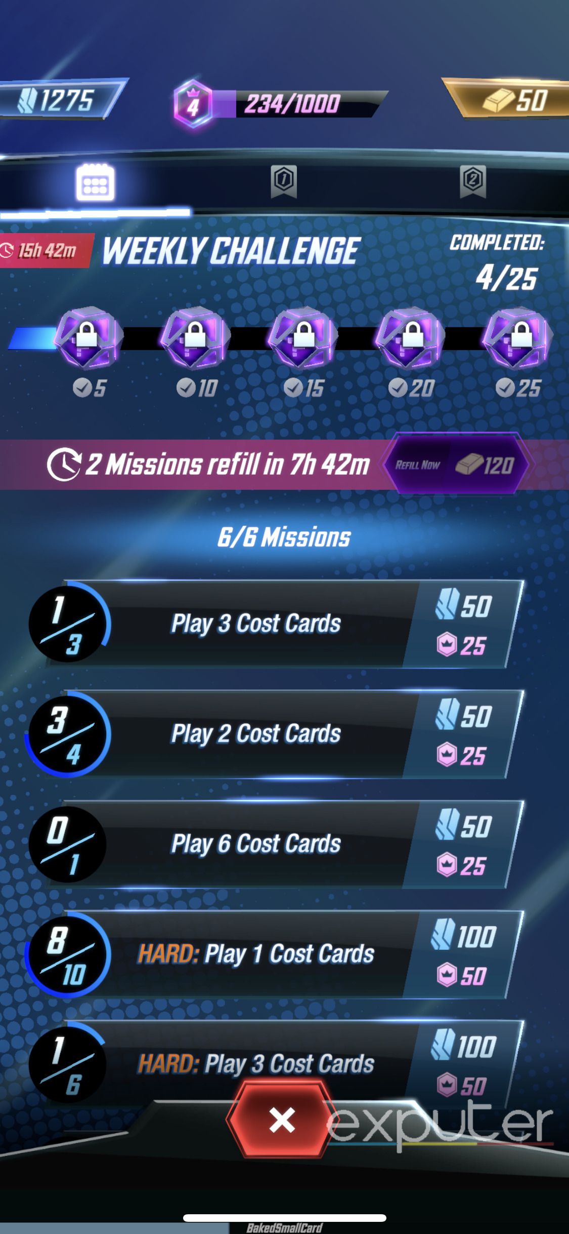 marvel snap daily missions