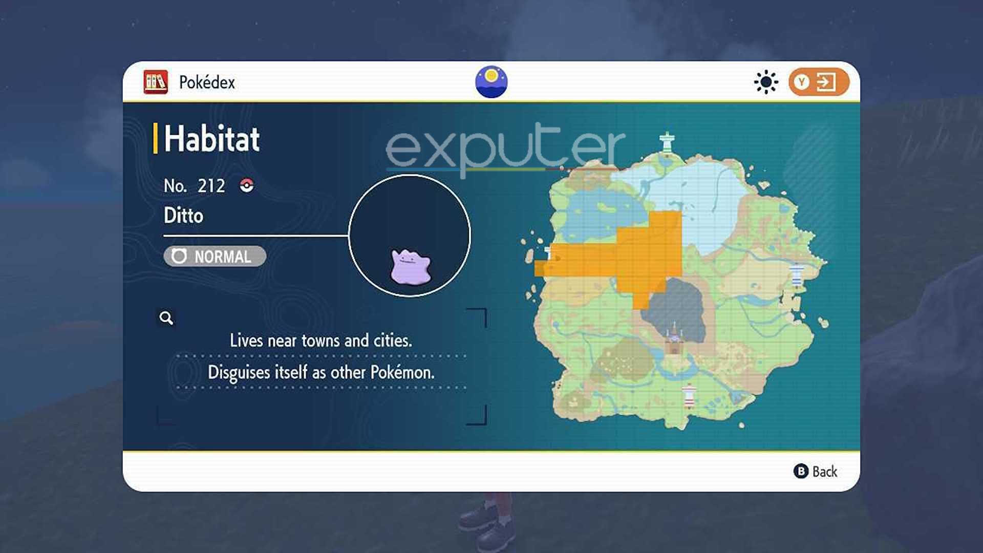 Pokémon Scarlet and Violet Ditto Location