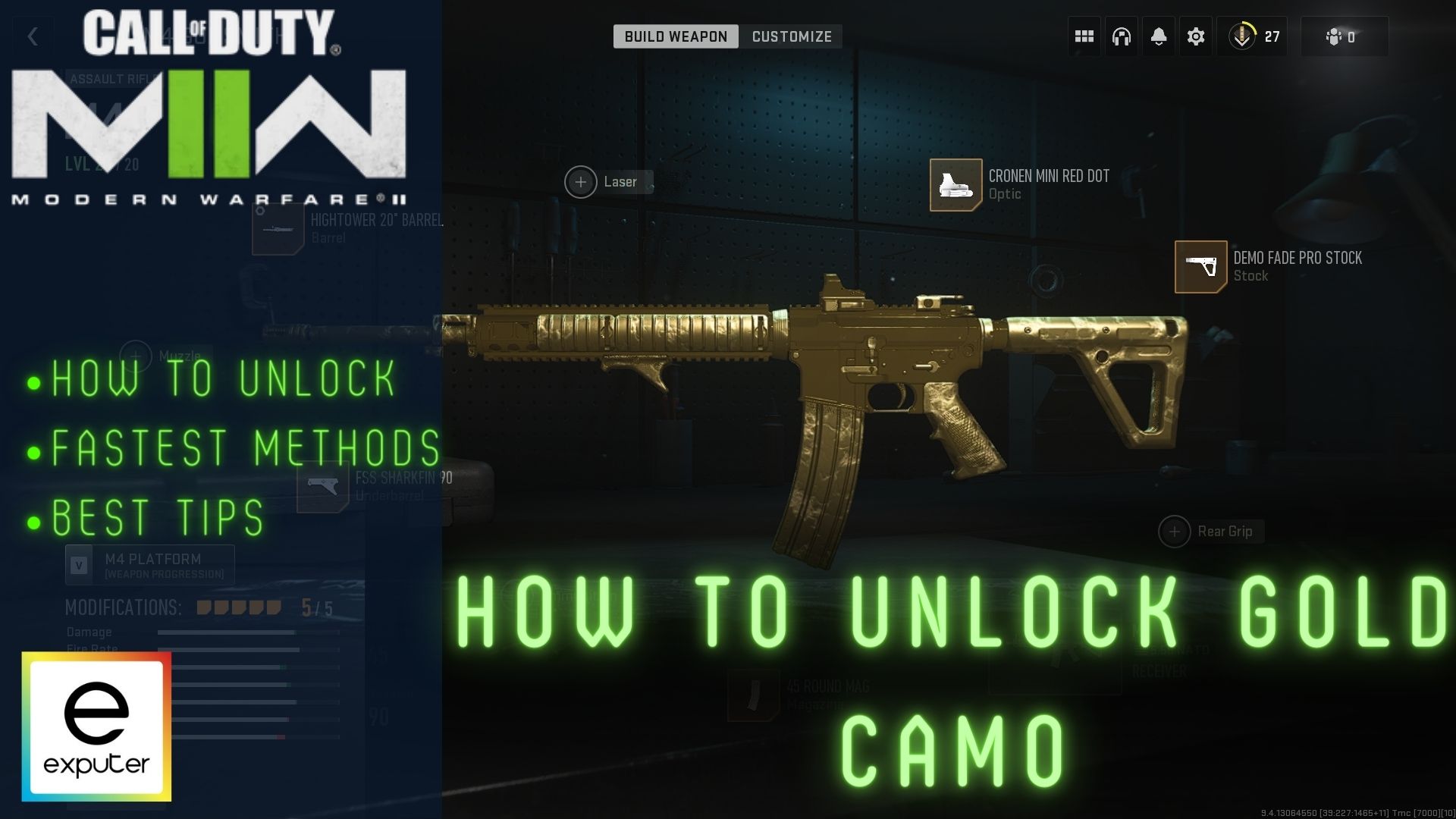 Modern Warfare 2 How to Unlock Gold Camo