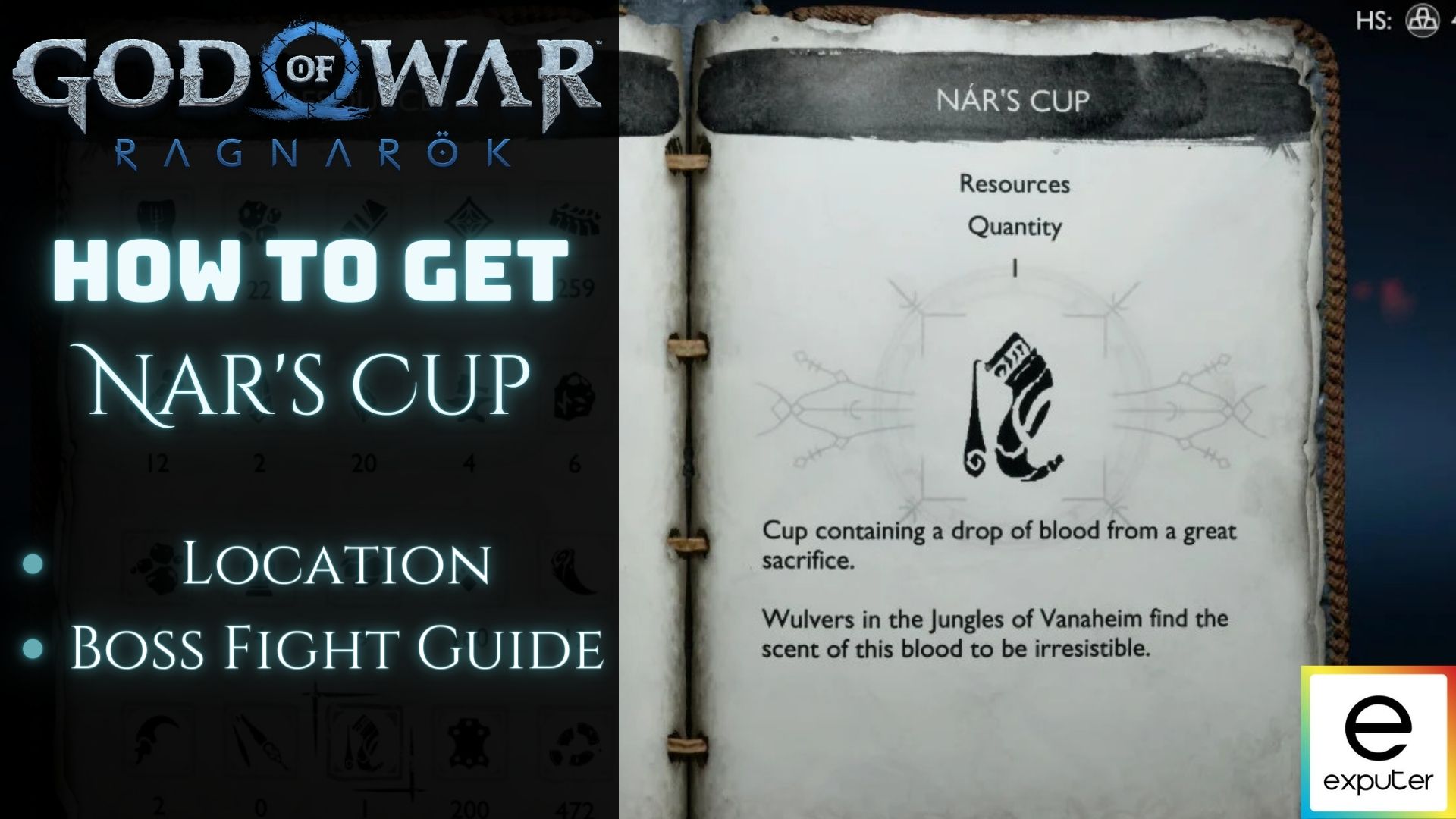 How to get nar's cup god of war ragnarok