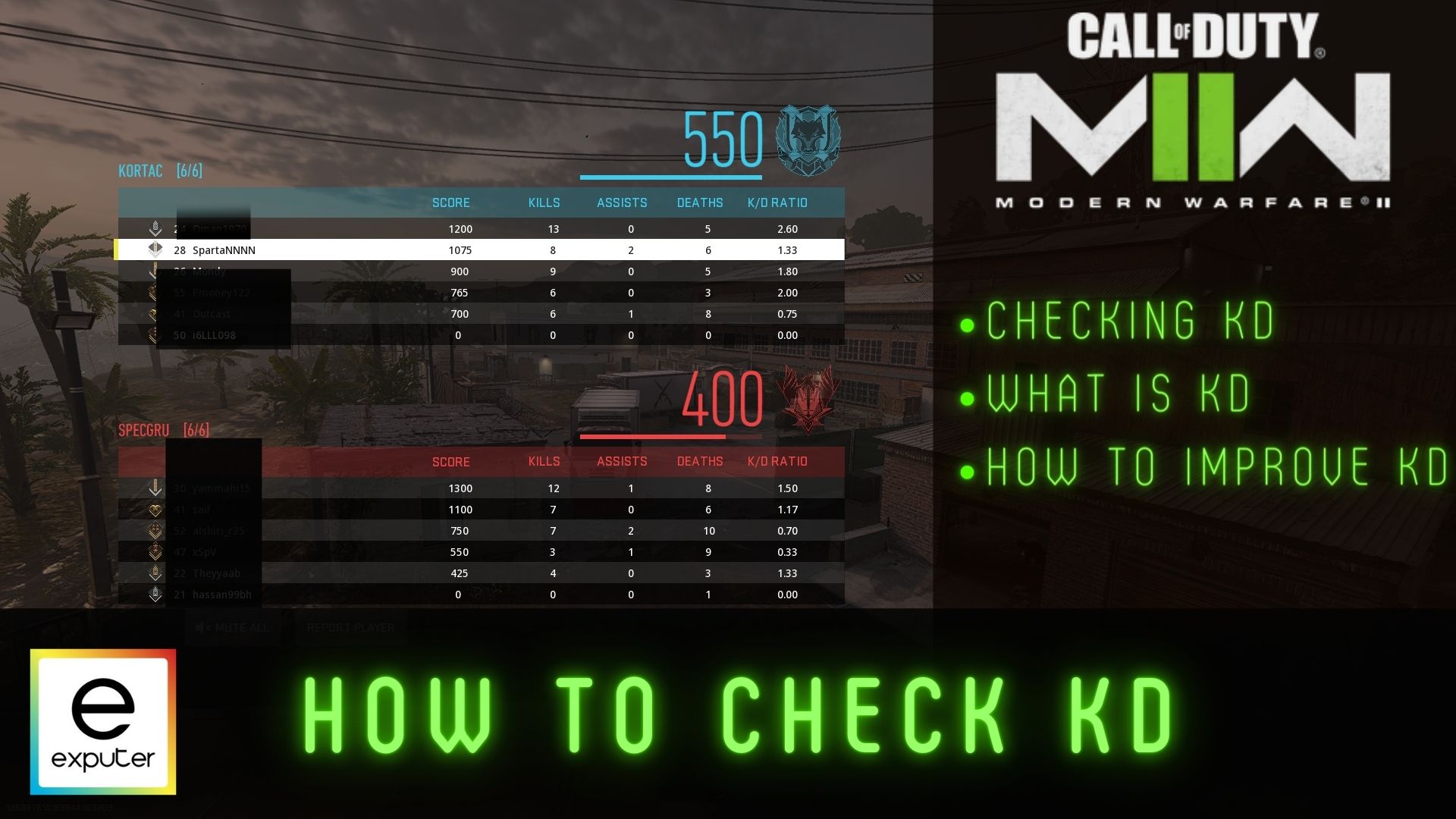 Modern Warfare 2 How To Check KD