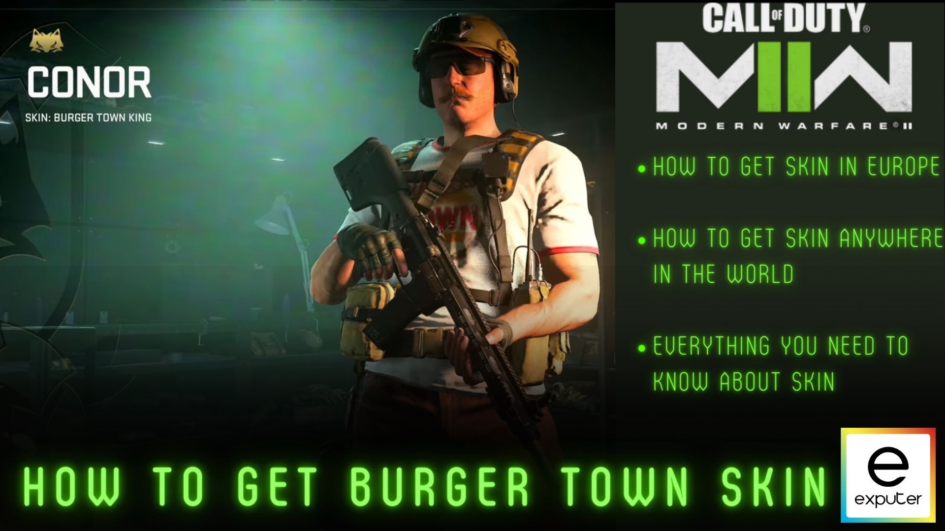 Modern Warfare 2 How To Get Burger Town Skin