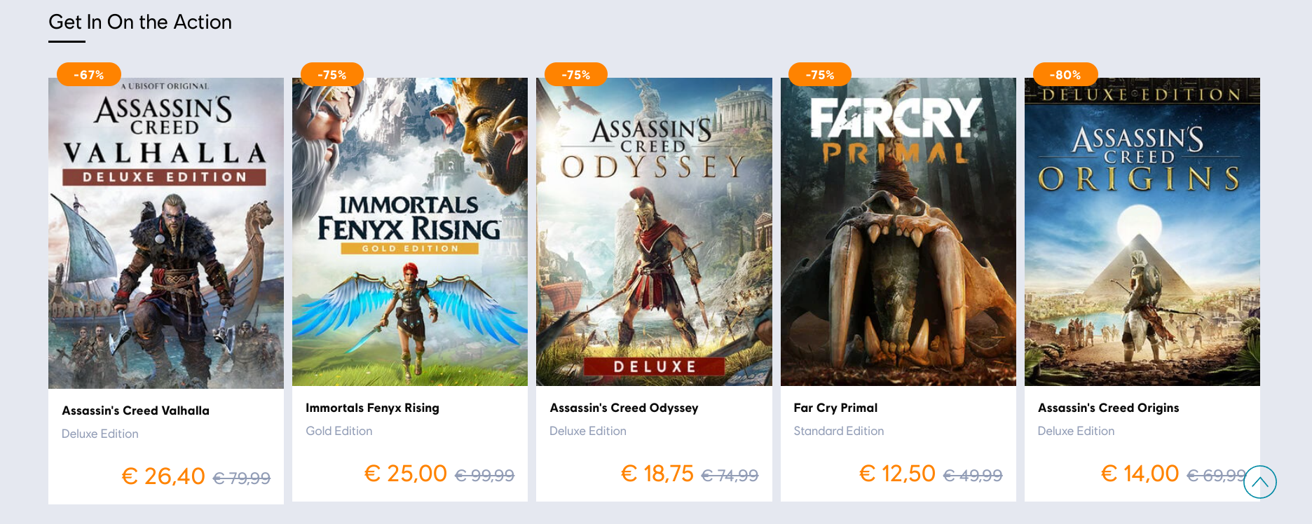 Major Discounts on the Ubisoft Store