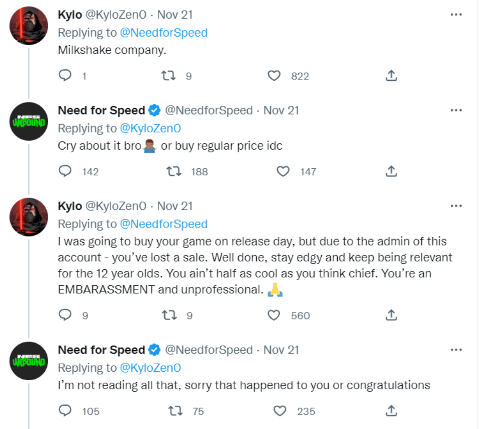Need for Speed x Kylo on Twitter