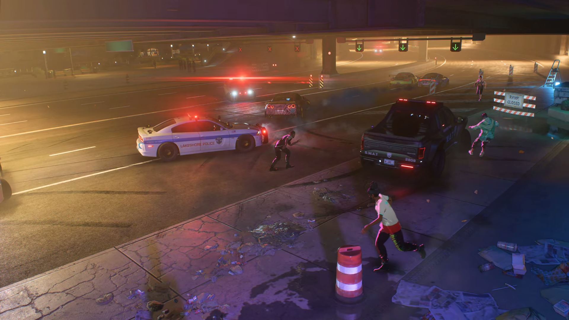 nfs unbound police chase