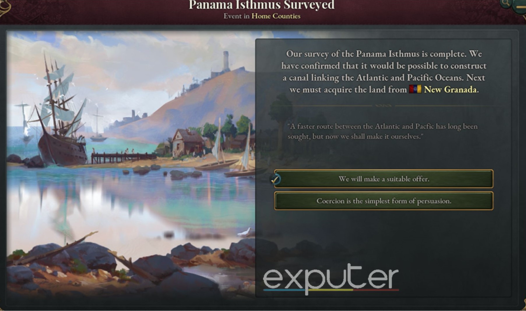 Panama Isthmus Surveyed